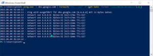 Mehr über den Artikel erfahren Mit Powershell: Ping mit Zeitstempel