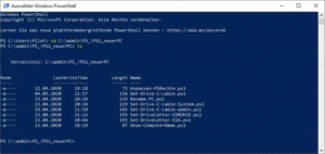 Mehr über den Artikel erfahren Mit Powershell: Festplatte E: umbennen